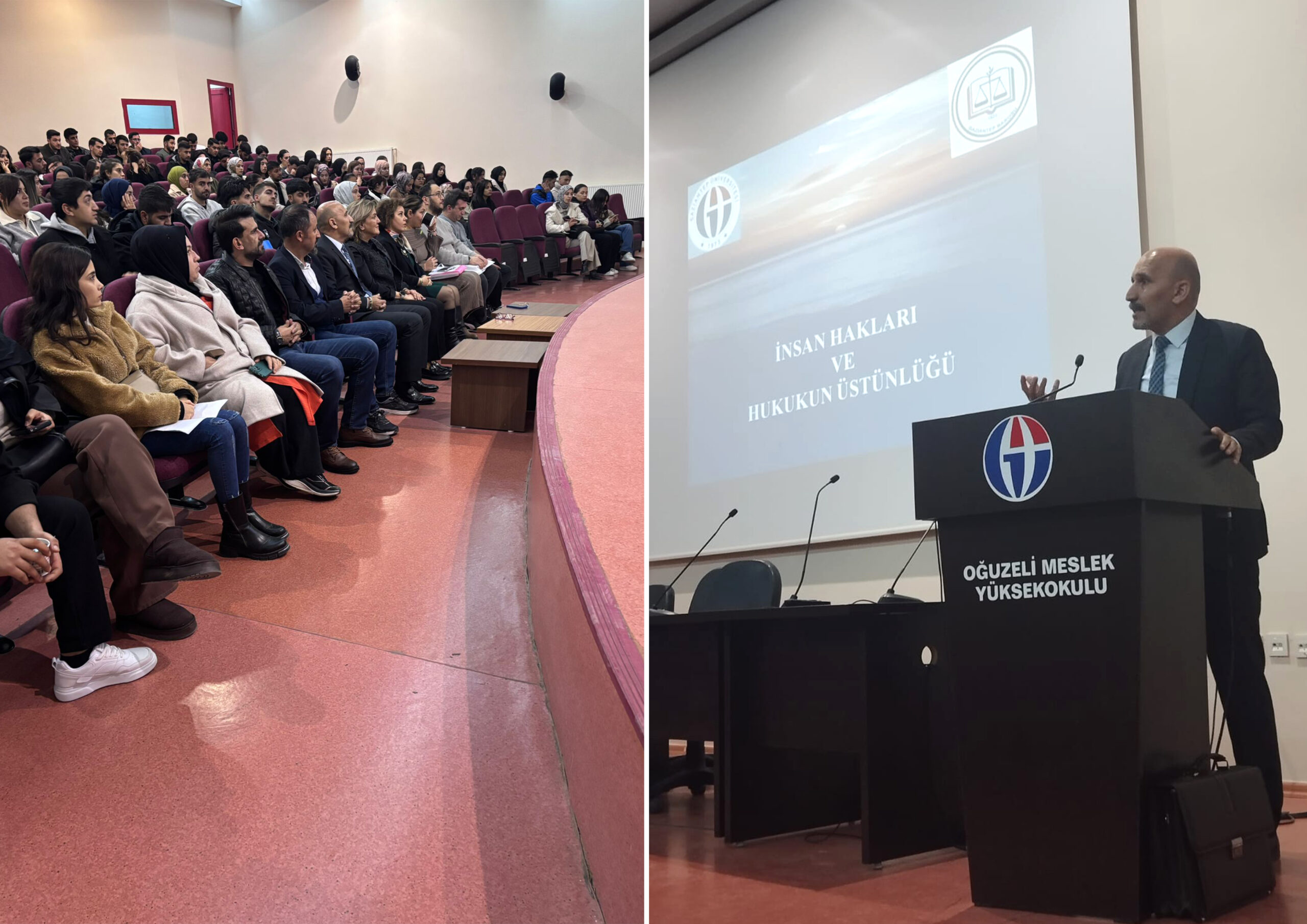 OĞUZELİ MESLEK YÜKSEKOKULUNDA İNSAN HAKLARI KONFERANSI